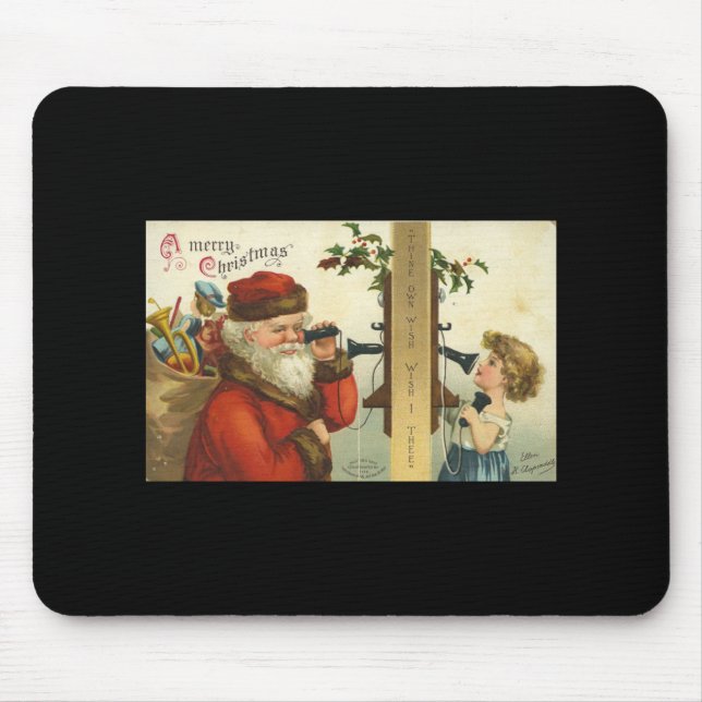 Santa Wish I Mouse Pad Musmatta (Framsidan)