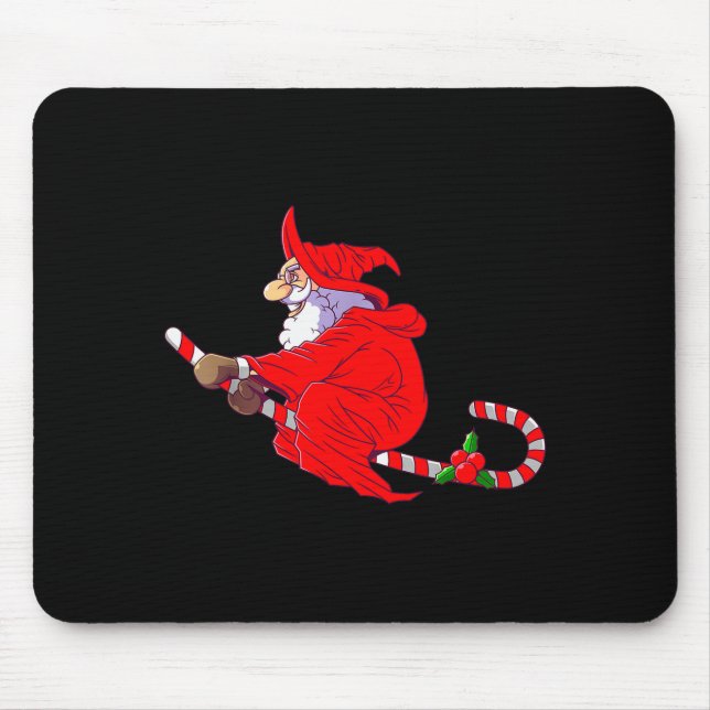 Santa Witch Candy Cane Christmas Santa Hat Funny C Musmatta (Framsidan)