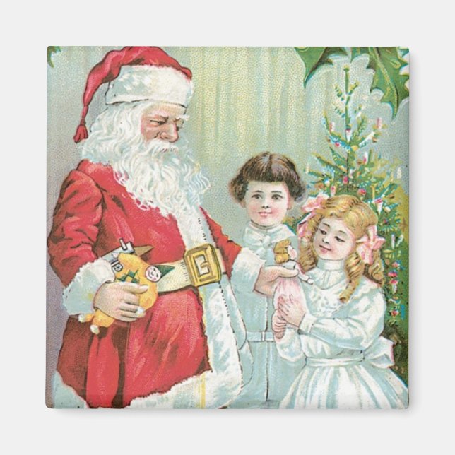 Santa With Children Magnet (Framsidan)