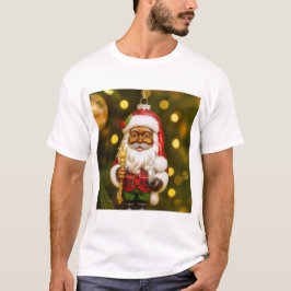 Santa with Cookie Holiday Joy T Shirt