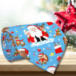 Santa With Forest Animals Slips<br><div class="desc">Denna festliga slips,  försedd med jultomten och trädsdjur som firar jul i en viskskog,  är perfekt för party,  helgdag och familjemiddagar. Barnen kommer att bli trötta på att se pappa eller deras lärare bära detta charmerande tillbehör.</div>