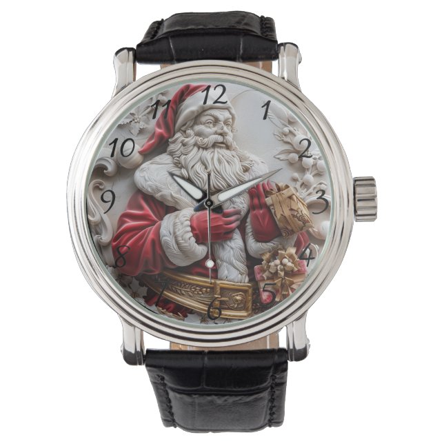 Santa with gifts for a joyous Christmas Armbandsur (Framsida)