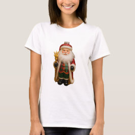 Santa with Golden Staff T Shirt