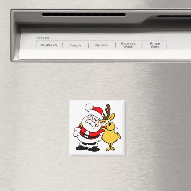 Santa With Hjort Magnet (In Situ (Dishwasher))