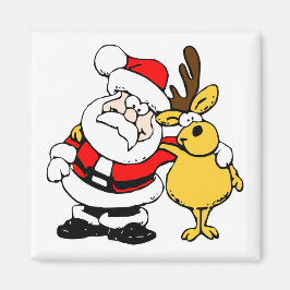Santa With Hjort Magnet