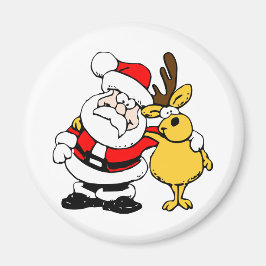 Santa With Hjort Magnet