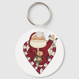 Santa With Ragdoll Tshirts and Gifts Nyckelring