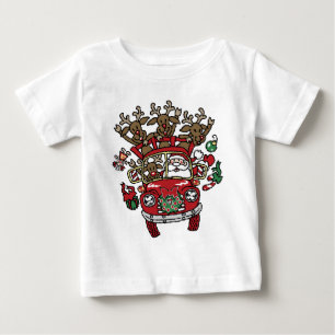 Santa Woody och hans renar Juldag Tecknad T-shirt