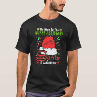 Santa Xmas Pyjamas Var Snäll Mot Sjuksköterskeassi T Shirt