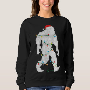 Santa Yeti snärjde upp i Julgran Ljus T Shirt