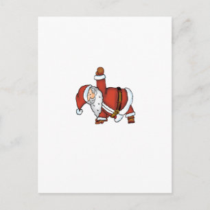 Santa Yoga - juldesign med en Yoga Santa Helg Vykort