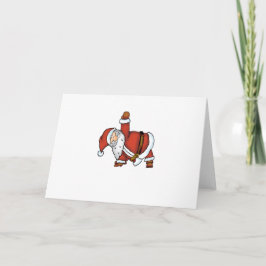 Santa Yoga - juldesign med en Yoga Santa Helgkort
