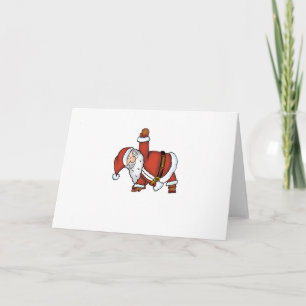 Santa Yoga - juldesign med en Yoga Santa Helgkort