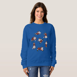 Santa yoga-julets Jumper Sweatshirt T Shirt