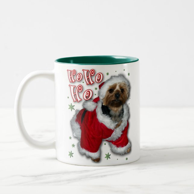 Santa Yorkie kaffemugg (Vänster)