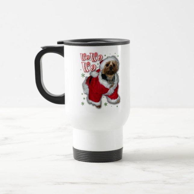 Santa Yorkie travel mug Resemugg (Vänster)