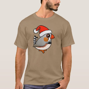 Santa Zebra Finch T Shirt
