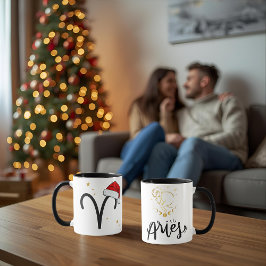 Santa Zodiac Aries Mug Mugg