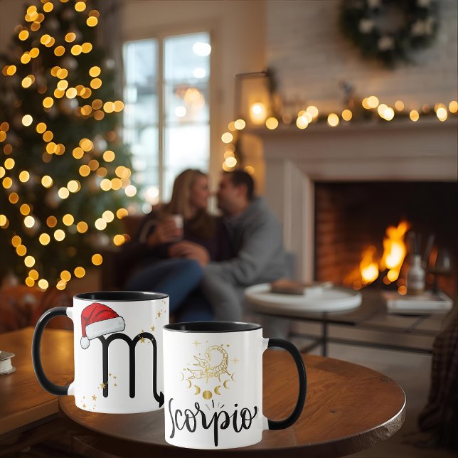 Santa Zodiac Scorpio Mug Mugg (Skapare uppladdad)