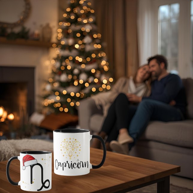 Santa Zodiac Stenbocken Mugg (Skapare uppladdad)