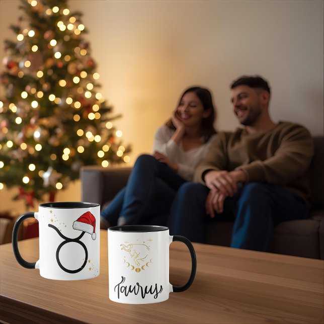 Santa Zodiac Taurus  Mugg (Skapare uppladdad)