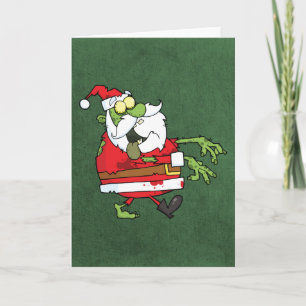 Santa Zombie Helgkort