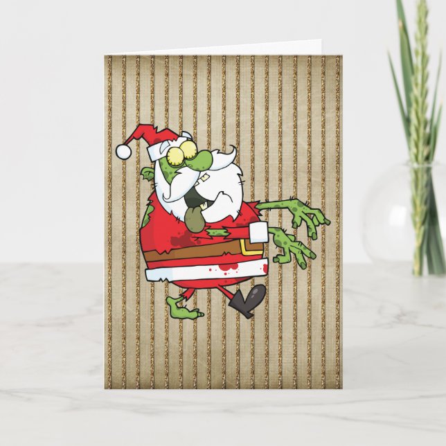 Santa Zombie Helgkort (Framsida)