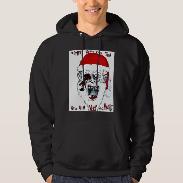 Santa Zombie Sweatshirt Med Luva (Framsida)