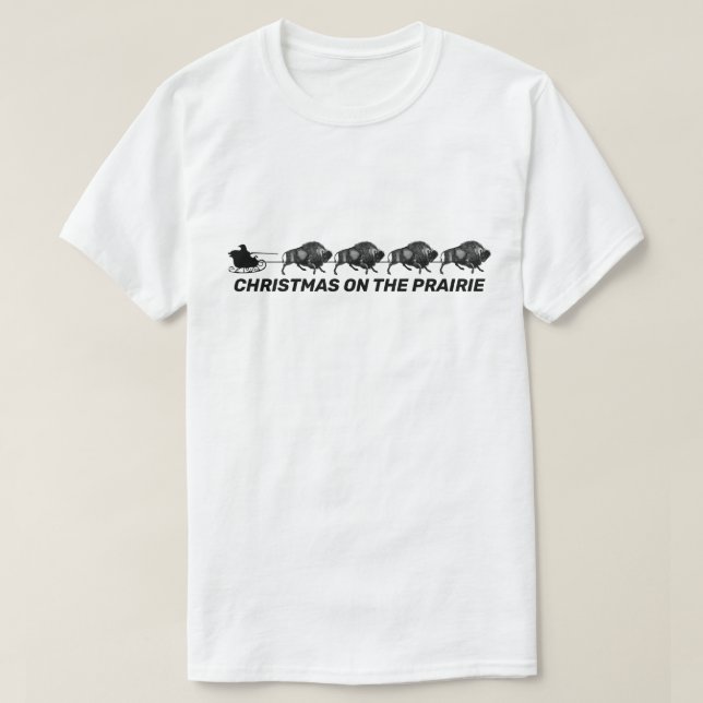 Santa'a Sleigh med Bison T Shirt (Design framsida)