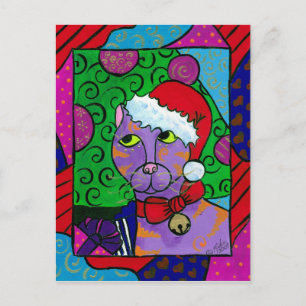 SantaCat Helg Vykort