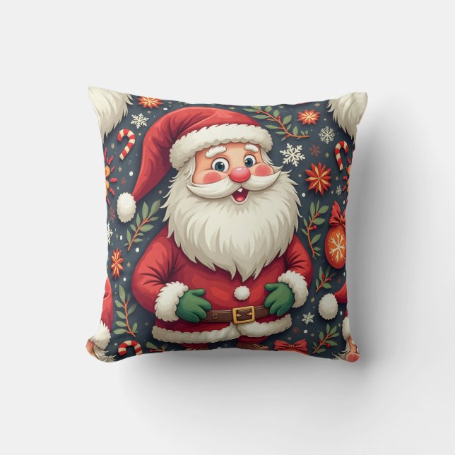 SantaClaus Cushion Pillow-jul Kudde (Framsida)