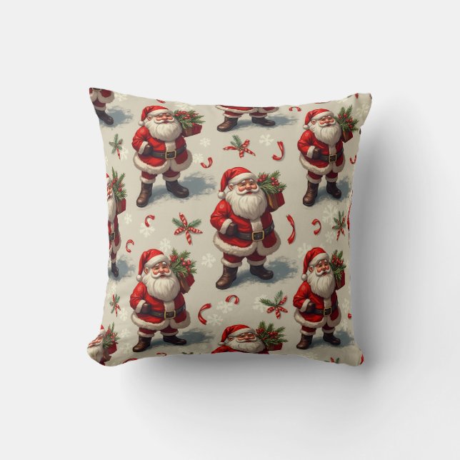 SantaClaus Cushion Pillow-jul Kudde (Framsida)