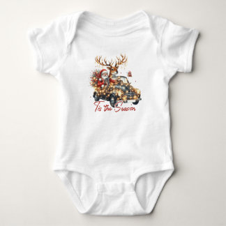 SantaClaus With ReinDeer Pojke T Shirt