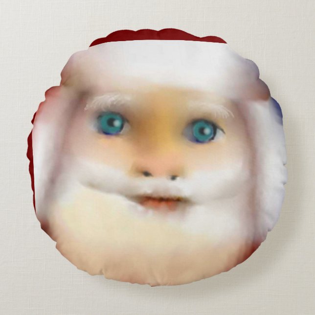 SantaClause series Rund Kudde (Framsidan)