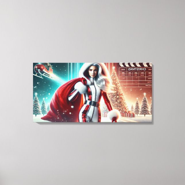 santagirl-film canvastryck (Framsida)