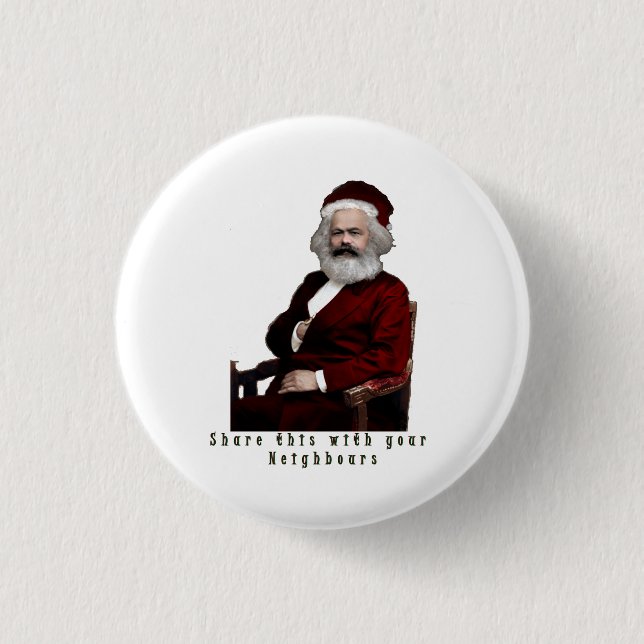 SantaKarl MarXmas Knapp (Framsida)