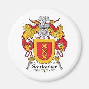 Santander familjvapensköld magnet