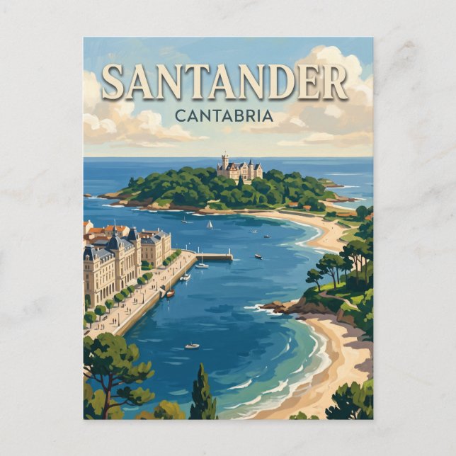 Santander Spanien Vykort (Framsida)