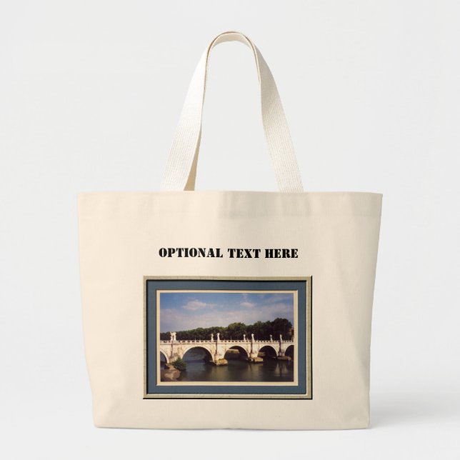 Sant'Angelo Bridge Rom-ram Jumbo Tygkasse (Framsidan)