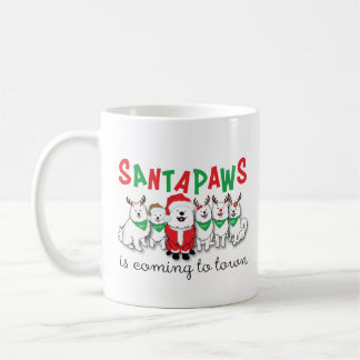 Santapaws kommer till staden kaffemugg
