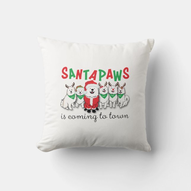 Santapaws kommer till staden kudde (Framsida)