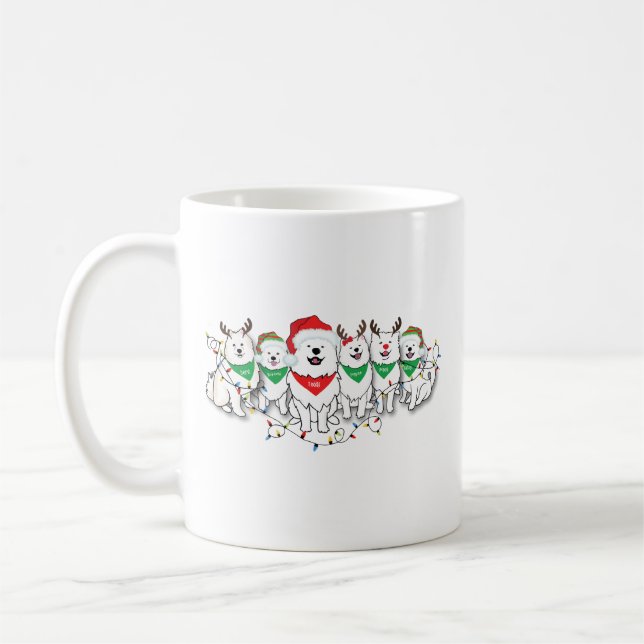 Santapaws med julgranen ljus kaffemugg (Vänster)