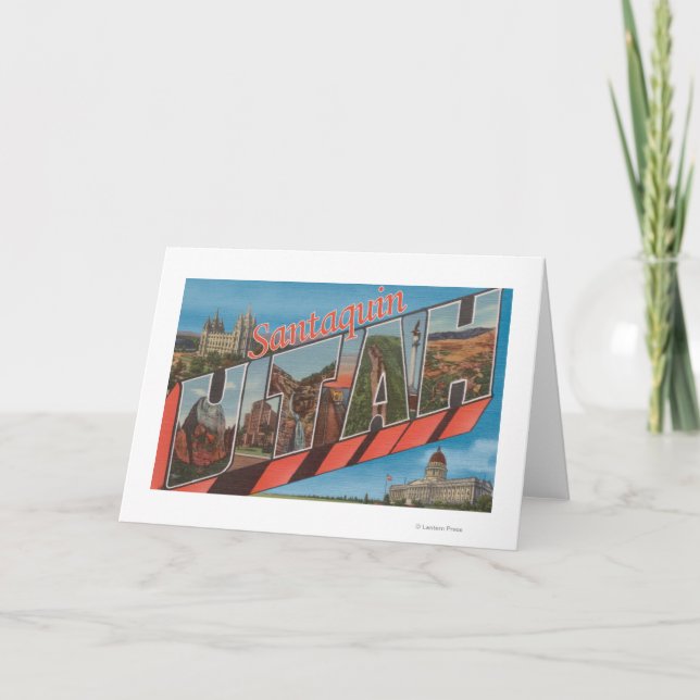 Santaquin, Utah - Stora Brev Scenes Helgkort (Framsida)