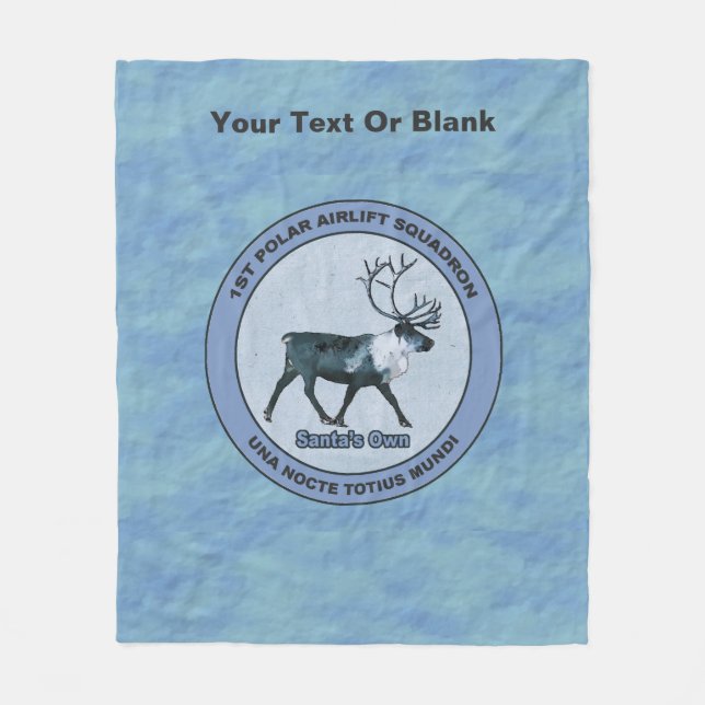 Santa's 1:a Polarna Airlift Sqdn - Subdued Fleecefilt (Framsidan)