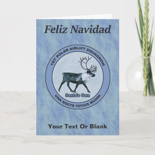 Santa's 1:a Polarna Airlift Sqdn - Subdued Helgkort (Framsida)