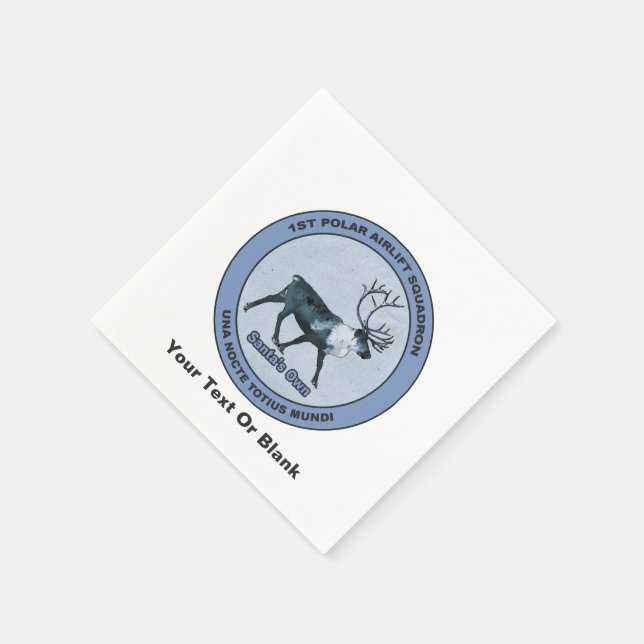 Santa's 1:a Polarna Airlift Sqdn - Subdued Pappersservett (Hörn)