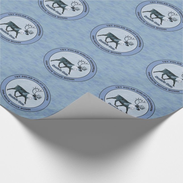 Santa's 1:a Polarna Airlift Sqdn - Subdued Presentpapper (Hörn)