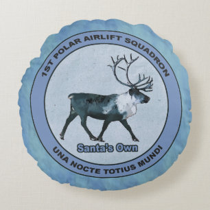 Santa's 1:a Polarna Airlift Sqdn - Subdued Rund Kudde