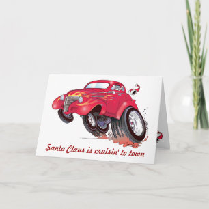 Santa's 39 Chevy-julkort Helgkort