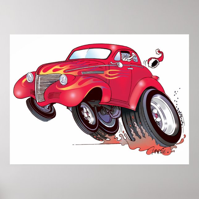 Santa's 39 Chevy poster (Framsidan)